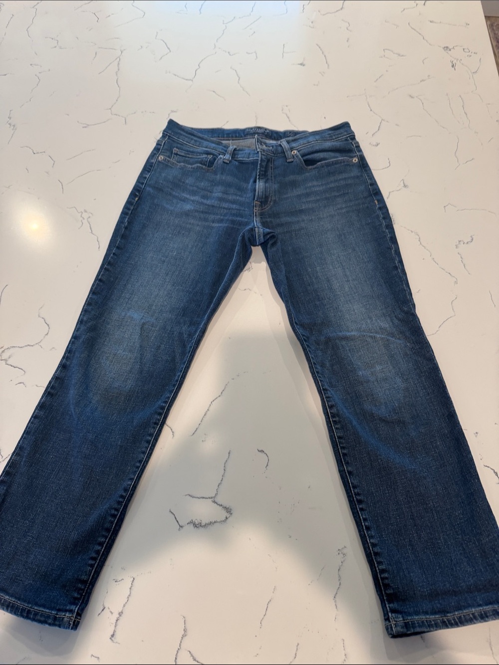 Lucky Brand Women's Straight Leg Jeans in Dark Blue Denim